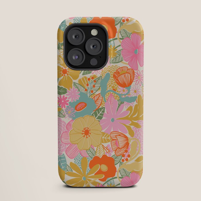 60's Retro Floral iPhone Case