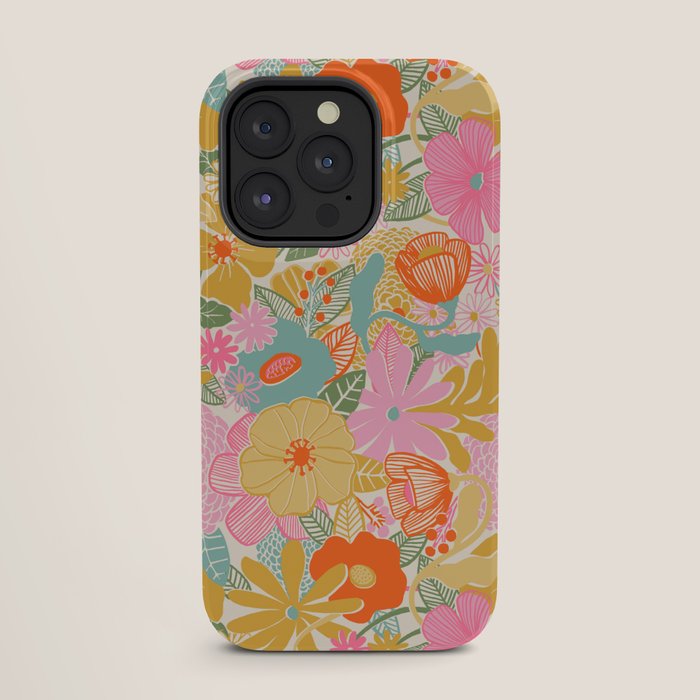 60's Retro Floral iPhone Case