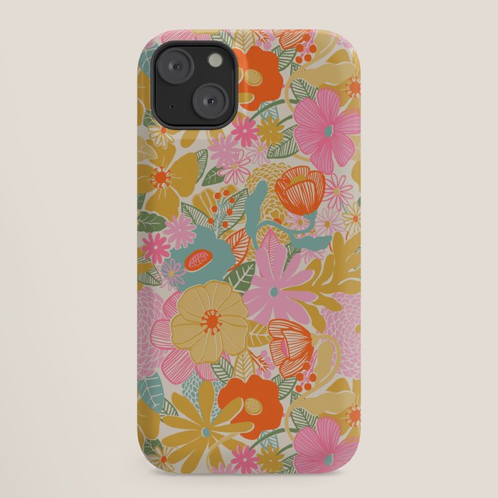 60's Retro Floral iPhone Case