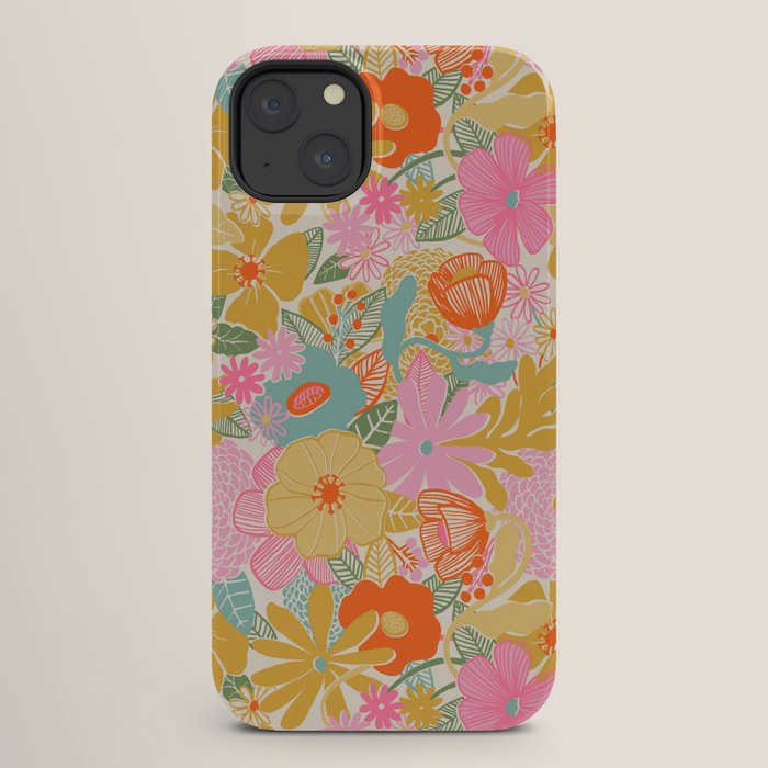 60's Retro Floral iPhone Case