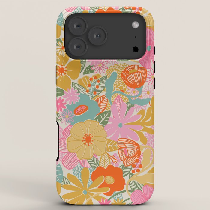 60's Retro Floral iPhone Case