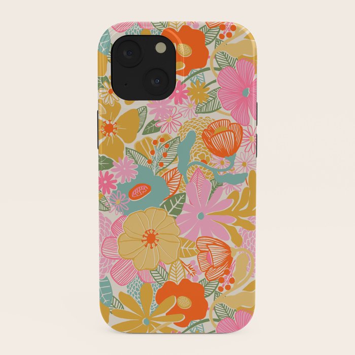 60's Retro Floral iPhone Case