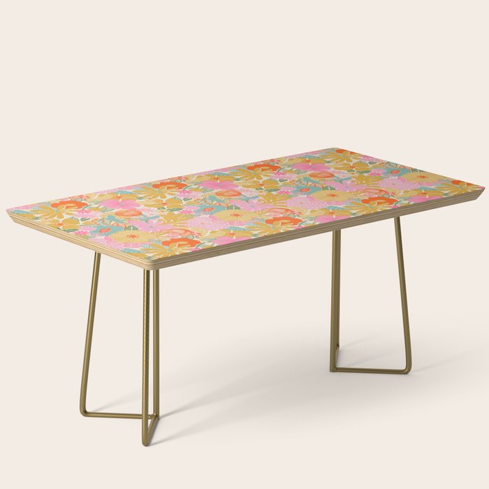 60's Retro Floral Coffee Table