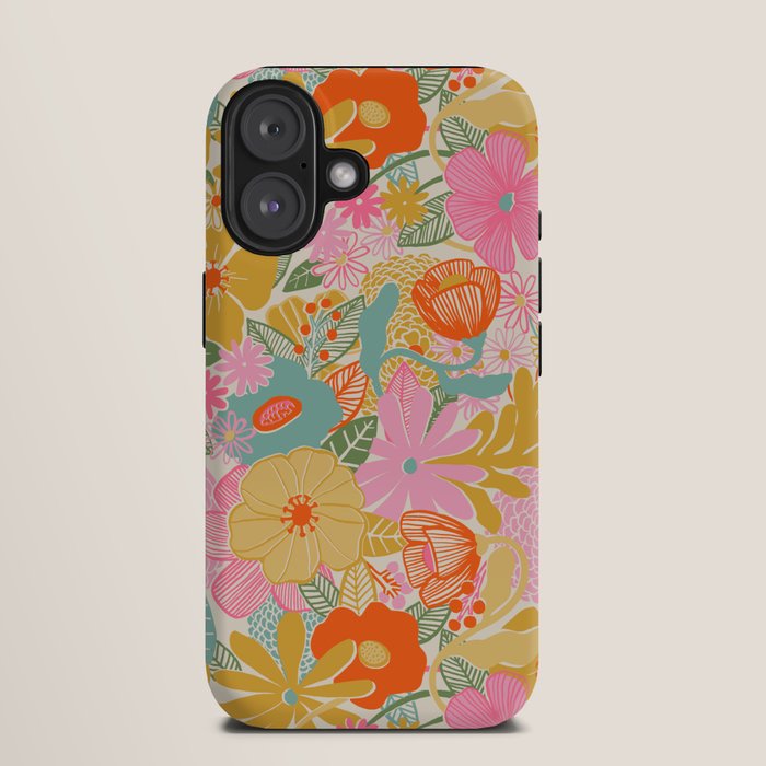 60's Retro Floral iPhone Case
