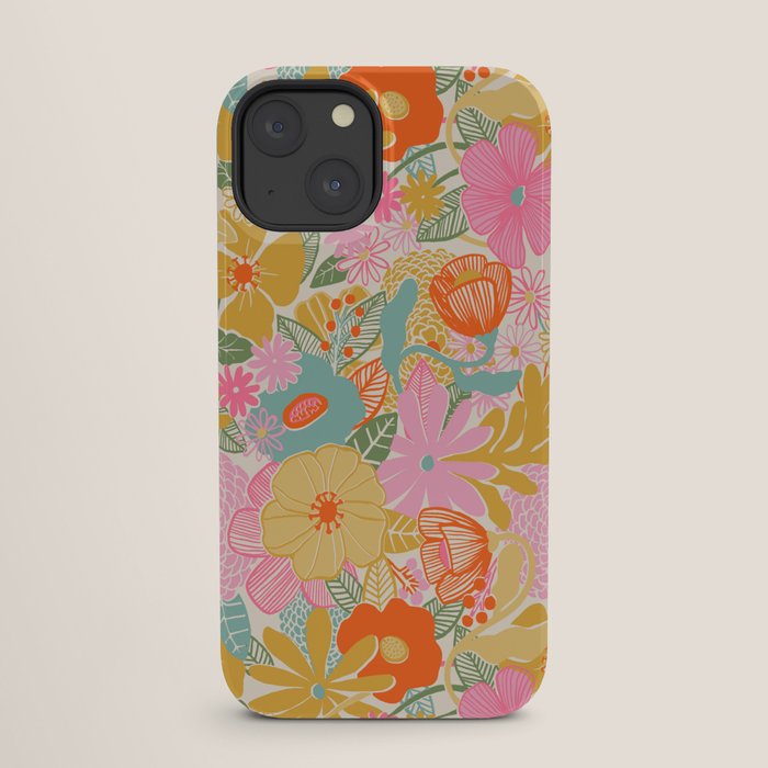60's Retro Floral iPhone Case