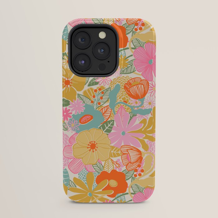 60's Retro Floral iPhone Case