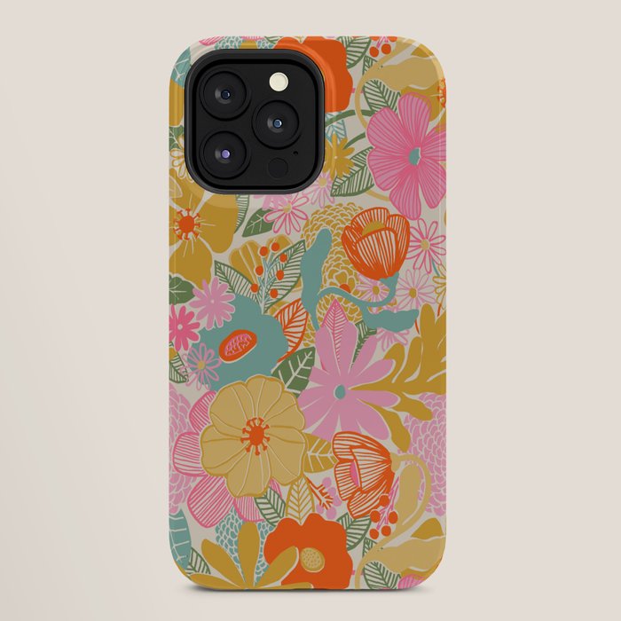 60's Retro Floral iPhone Case