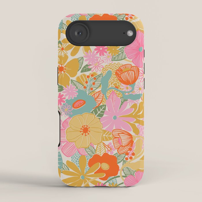 60's Retro Floral iPhone Case