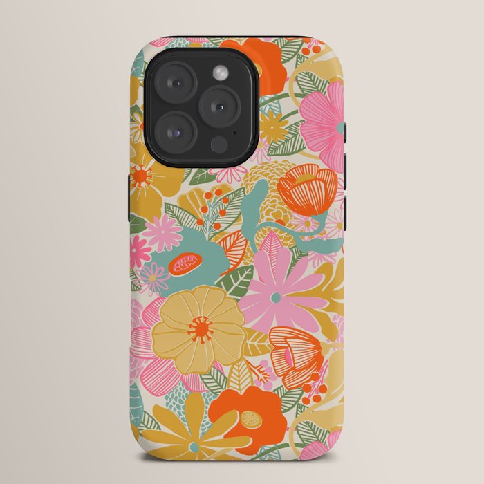 60's Retro Floral iPhone Case