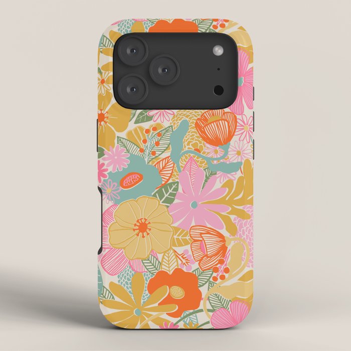 60's Retro Floral iPhone Case