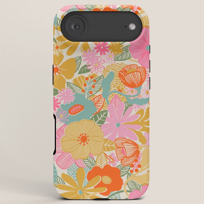 60's Retro Floral iPhone Case