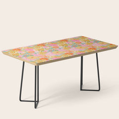 60's Retro Floral Coffee Table