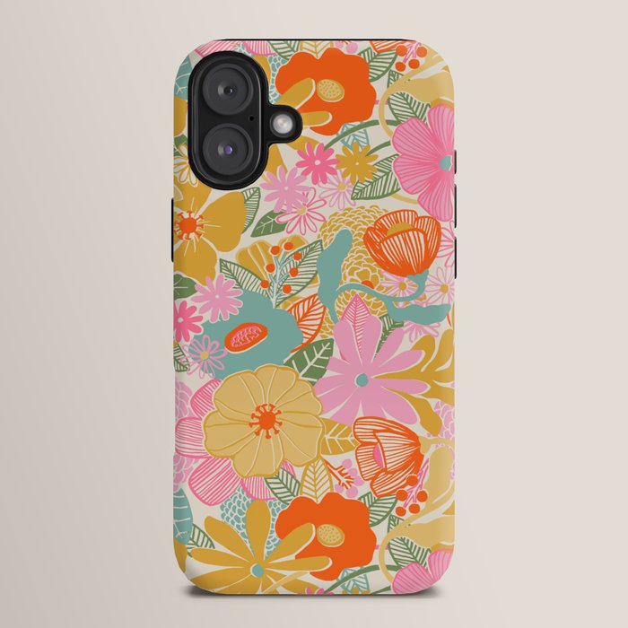 60's Retro Floral iPhone Case
