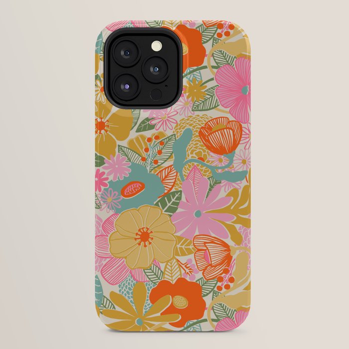 60's Retro Floral iPhone Case