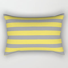 2021 Pantone Stripes Rectangular Pillow