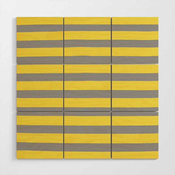 2021 Pantone Stripes Wood Wall Art