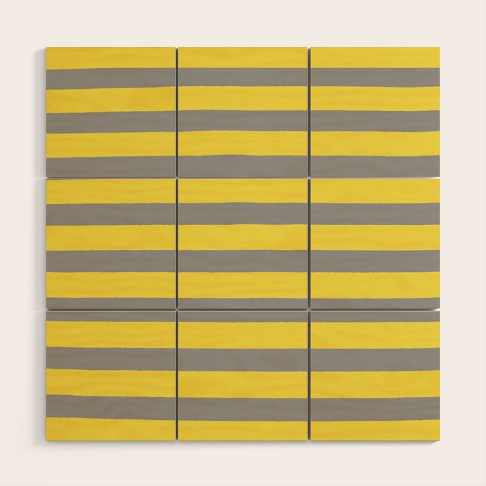 2021 Pantone Stripes Wood Wall Art