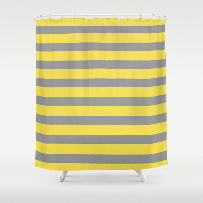 2021 Pantone Stripes Shower Curtain