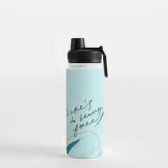 "Here's To Being Free." Water Bottle