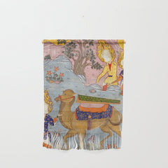 "Coffin of Imam 'Ali", Folio from a Falnama (The Book of Omens) of Ja'far al-Sadiq Wall Hanging