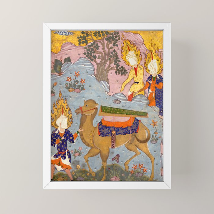 "Coffin of Imam 'Ali", Folio from a Falnama (The Book of Omens) of Ja'far al-Sadiq Mini Art Print