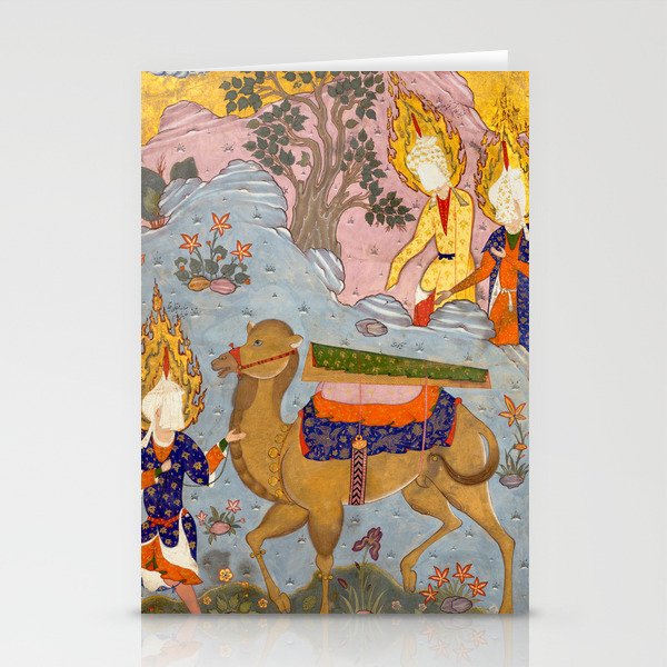 "Coffin of Imam 'Ali", Folio from a Falnama (The Book of Omens) of Ja'far al-Sadiq Stationery Card