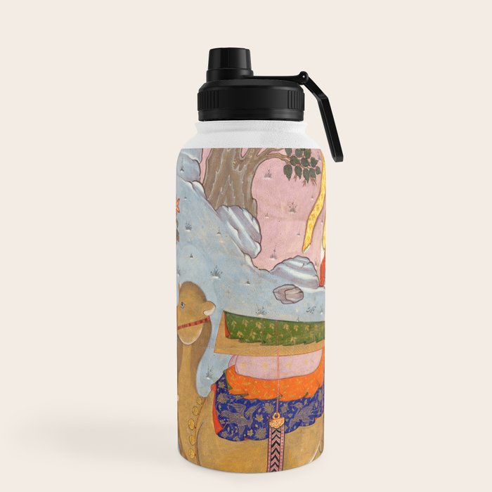 "Coffin of Imam 'Ali", Folio from a Falnama (The Book of Omens) of Ja'far al-Sadiq Water Bottle