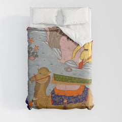 "Coffin of Imam 'Ali", Folio from a Falnama (The Book of Omens) of Ja'far al-Sadiq Duvet Cover