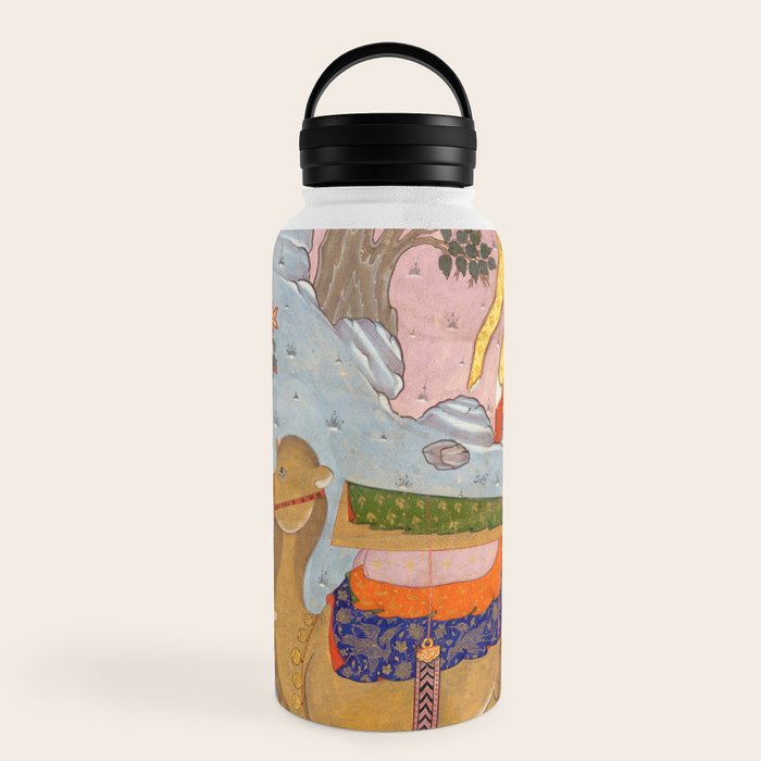 "Coffin of Imam 'Ali", Folio from a Falnama (The Book of Omens) of Ja'far al-Sadiq Water Bottle