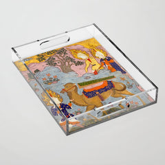 "Coffin of Imam 'Ali", Folio from a Falnama (The Book of Omens) of Ja'far al-Sadiq Acrylic Tray
