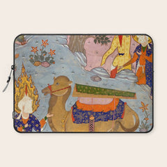 "Coffin of Imam 'Ali", Folio from a Falnama (The Book of Omens) of Ja'far al-Sadiq Laptop Sleeve