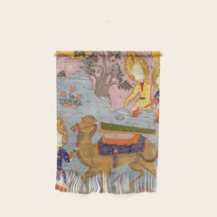 "Coffin of Imam 'Ali", Folio from a Falnama (The Book of Omens) of Ja'far al-Sadiq Wall Hanging