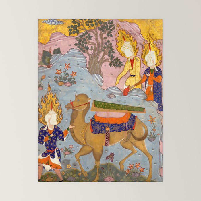 "Coffin of Imam 'Ali", Folio from a Falnama (The Book of Omens) of Ja'far al-Sadiq Mini Art Print