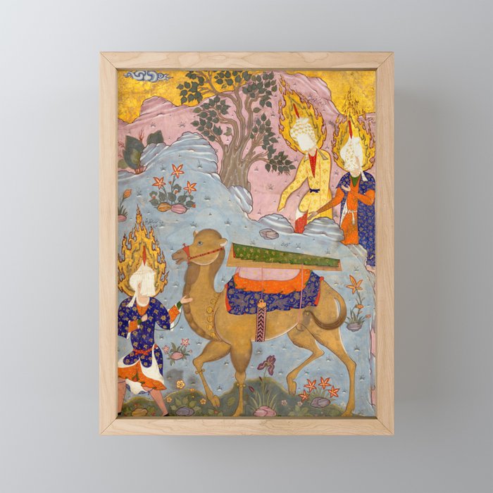 "Coffin of Imam 'Ali", Folio from a Falnama (The Book of Omens) of Ja'far al-Sadiq Mini Art Print