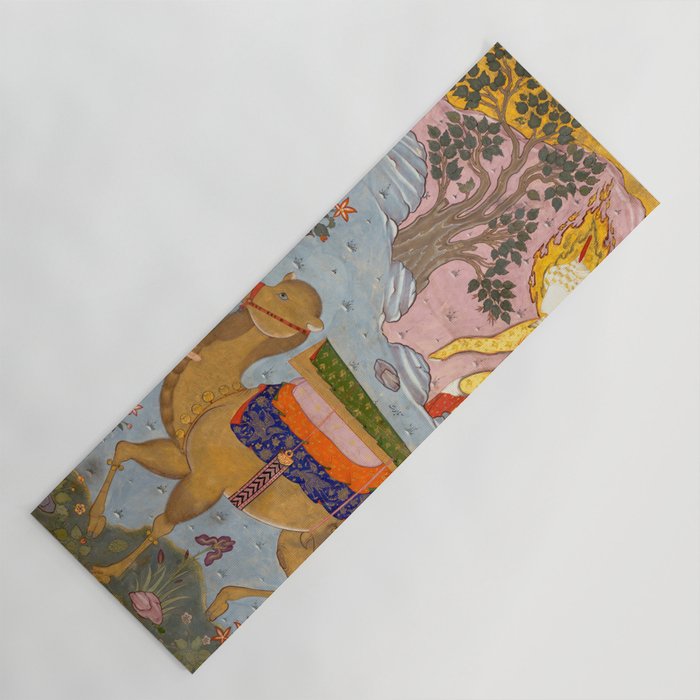 "Coffin of Imam 'Ali", Folio from a Falnama (The Book of Omens) of Ja'far al-Sadiq Yoga Mat
