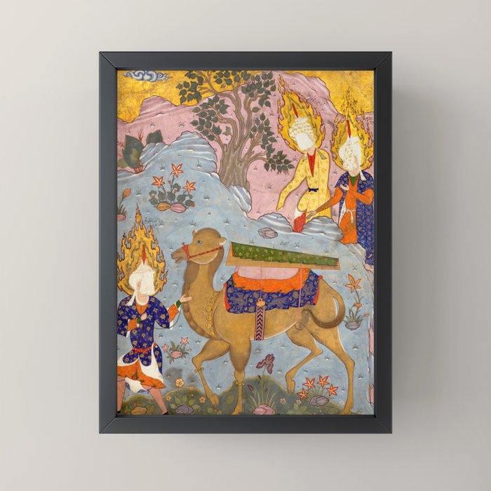 "Coffin of Imam 'Ali", Folio from a Falnama (The Book of Omens) of Ja'far al-Sadiq Mini Art Print