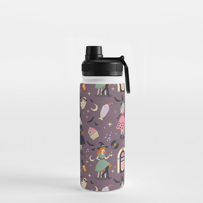 50s Witch Vibes Water Bottle