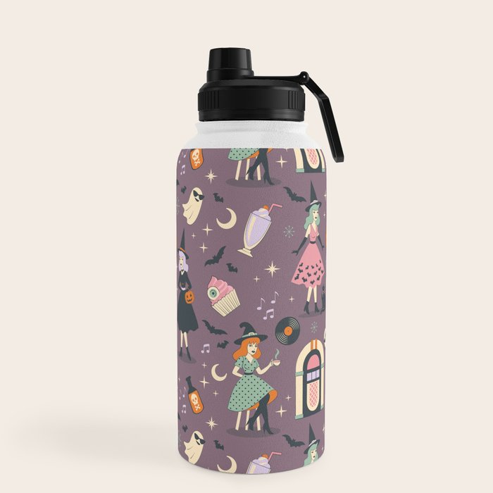 50s Witch Vibes Water Bottle