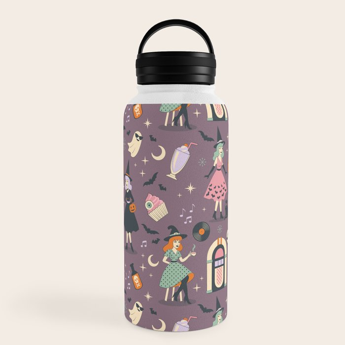 50s Witch Vibes Water Bottle