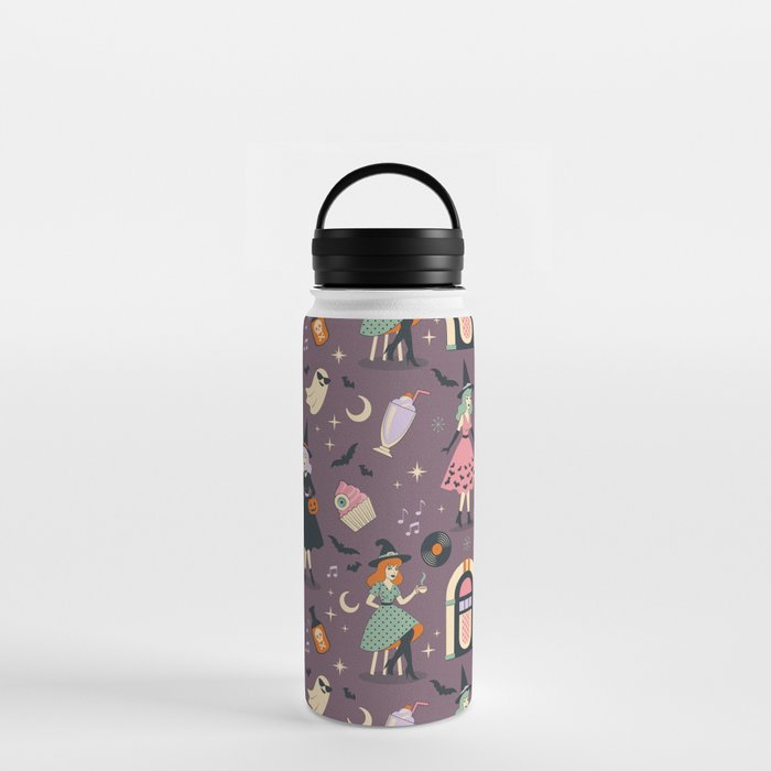 50s Witch Vibes Water Bottle