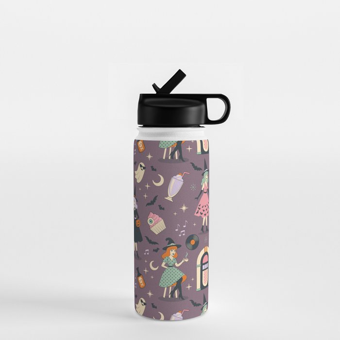 50s Witch Vibes Water Bottle
