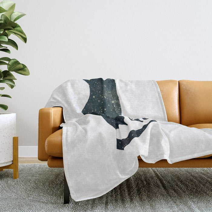 4 Moons Throw Blanket