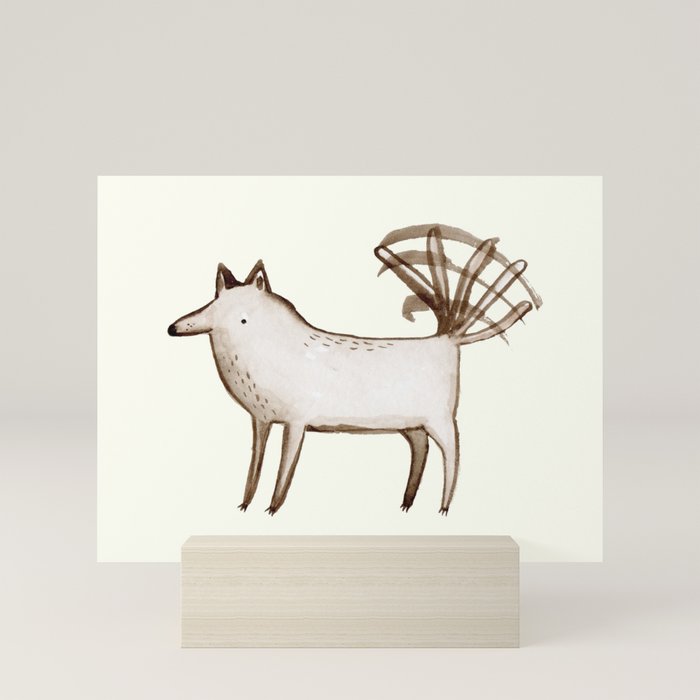 "I'm So Happy" - Dog Mini Art Print