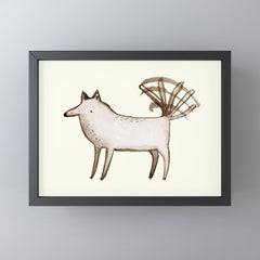 "I'm So Happy" - Dog Mini Art Print