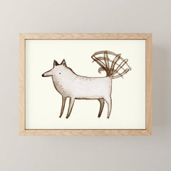 "I'm So Happy" - Dog Mini Art Print