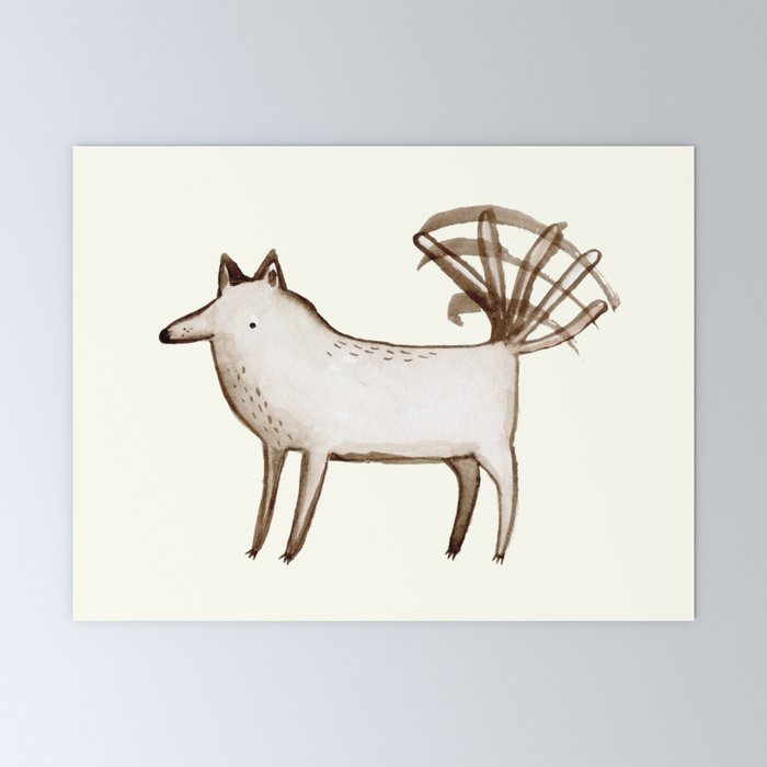 "I'm So Happy" - Dog Mini Art Print