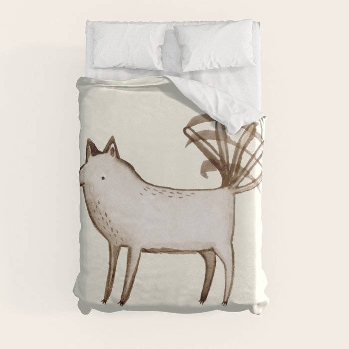 "I'm So Happy" - Dog Duvet Cover