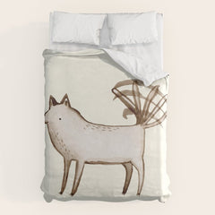 "I'm So Happy" - Dog Duvet Cover
