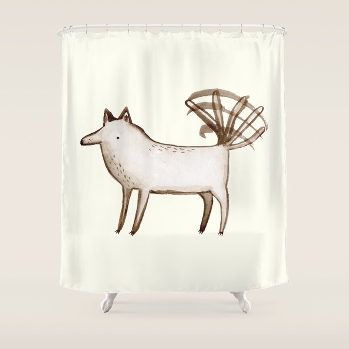 "I'm So Happy" - Dog Shower Curtain