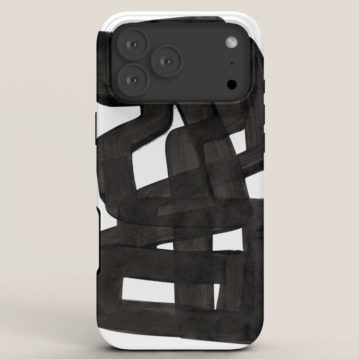 Boulder' Mid Century Modern Fun Abstract Shapes  iPhone Case